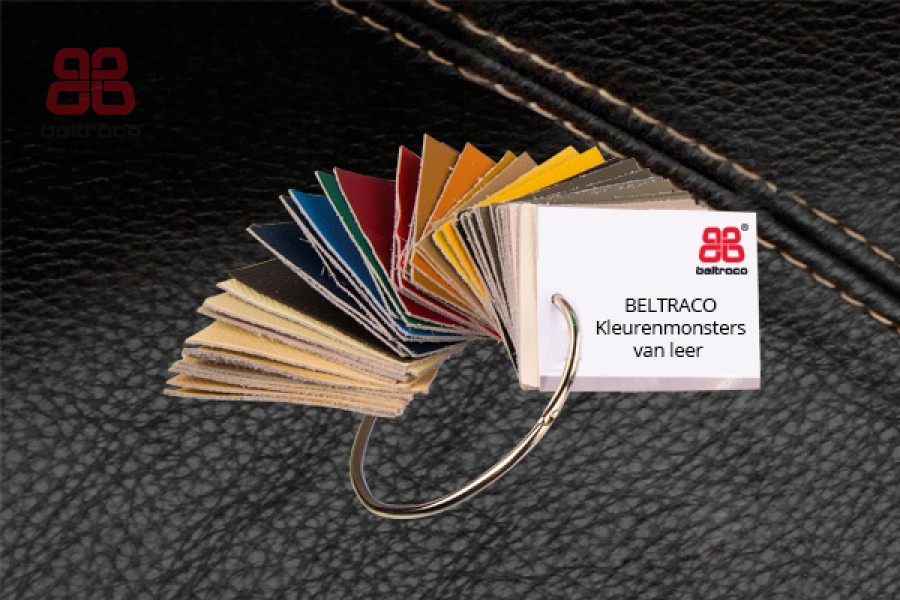 Beltraco Kleurenring met kleurenmonsters van leer