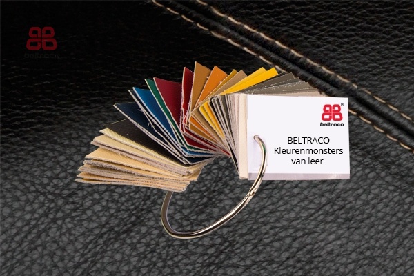 Beltraco Kleurenring met kleurenmonsters van leer