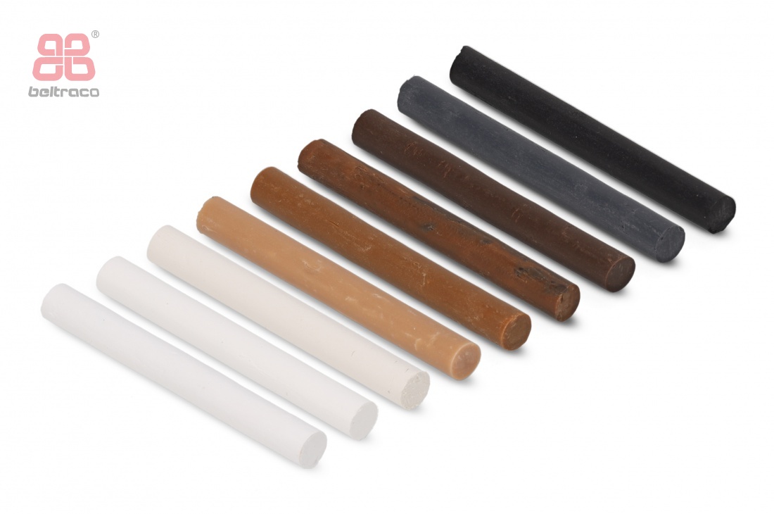 Beltraco Holex industrieel vulmiddel - reparatievulmiddel voor aluminium, PVC en HPL oppervlakken - leverbaar per stang per kleur