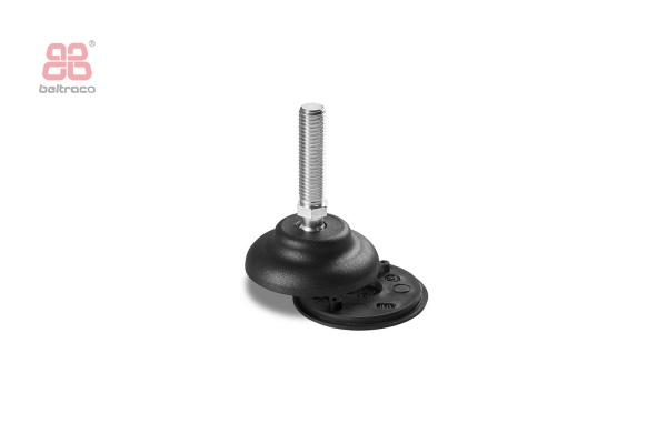 Stelvoet met spindel, beweegbaar D-50mm – M10x45mm